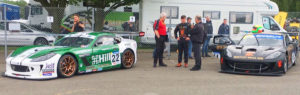 Ginetta GT4 Supercup Oulton Green and Declan Ginettas after rebuild